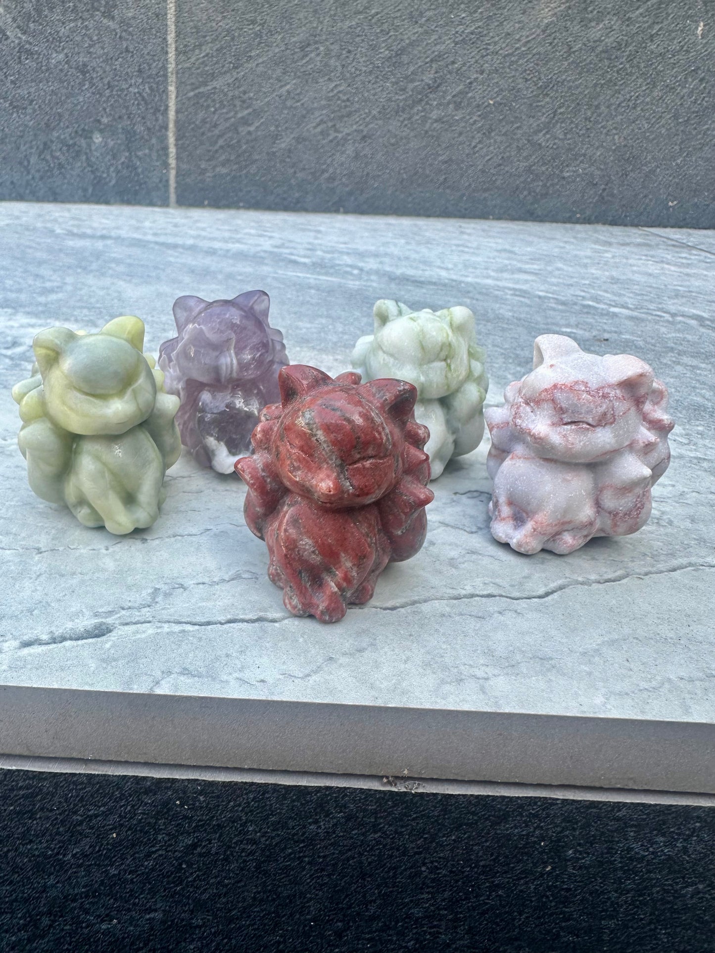 Nine Tail Foxes Carvings