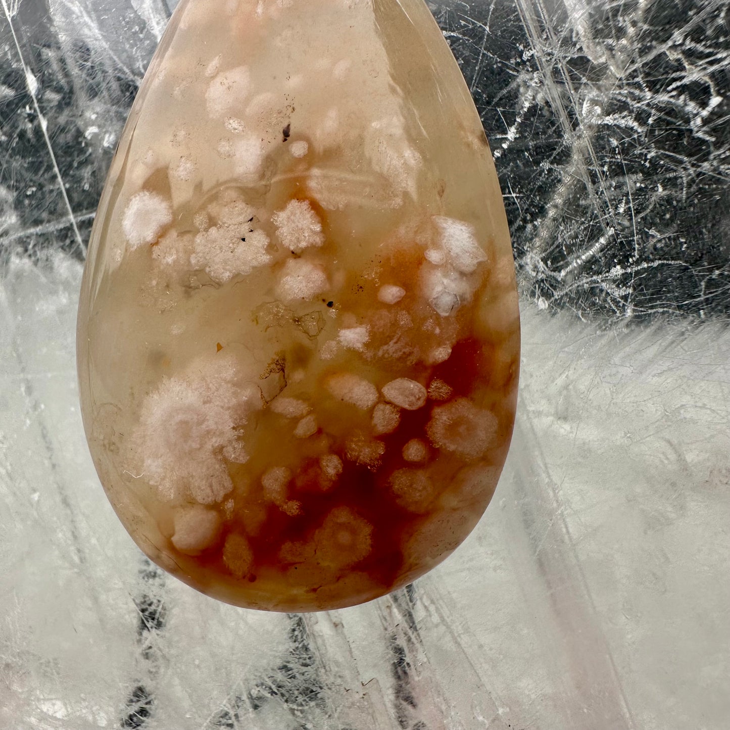 Flower Agate Pendant