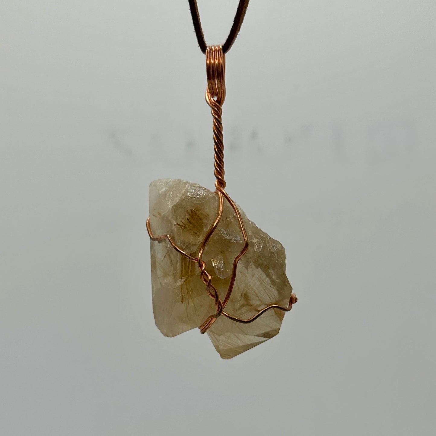 Lee’s Makes Golden Rutile Pendant