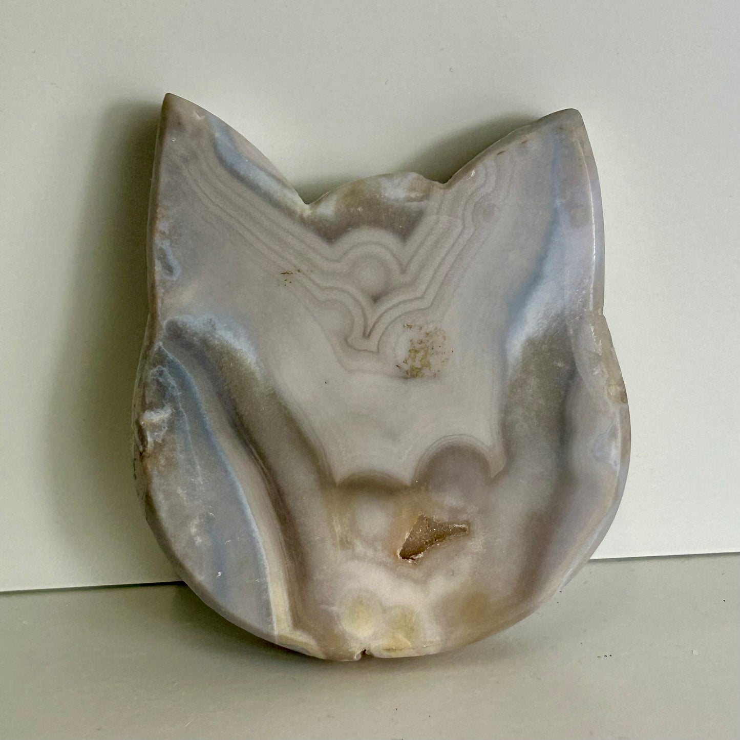Agate Cat Head (9cm)
