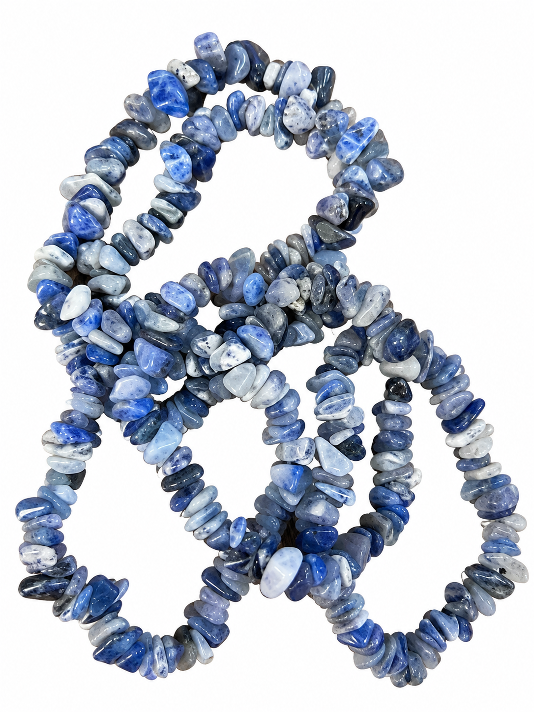Blue Quartz 6 mm Chip Bracelet