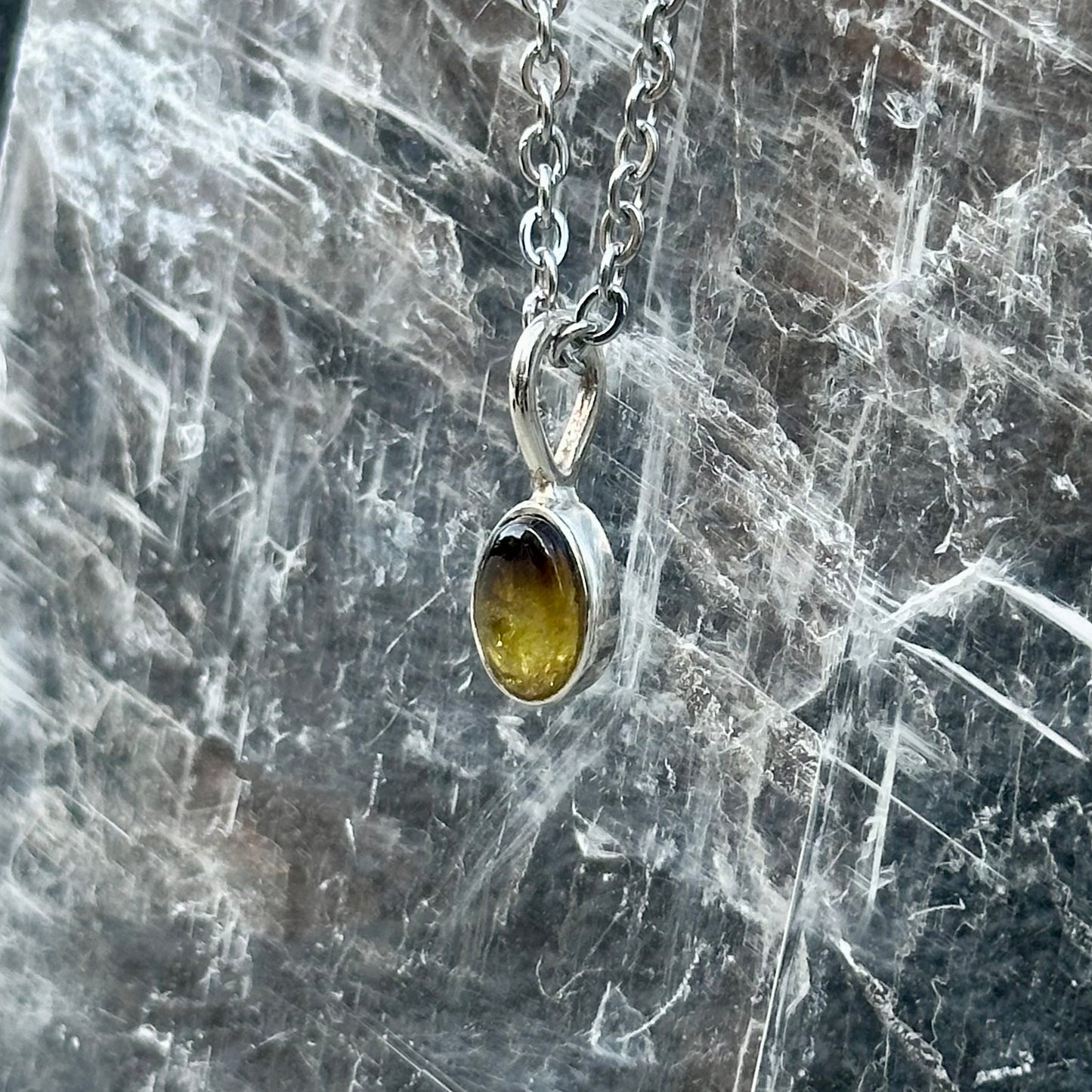 Watermelon Tourmaline 925 Pendant