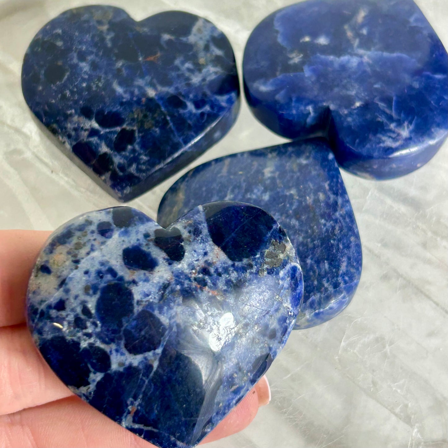 Sodalite Hearts