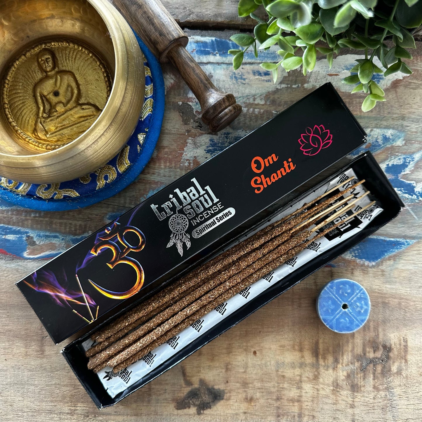 Om Shanti Incense Sticks With Holder