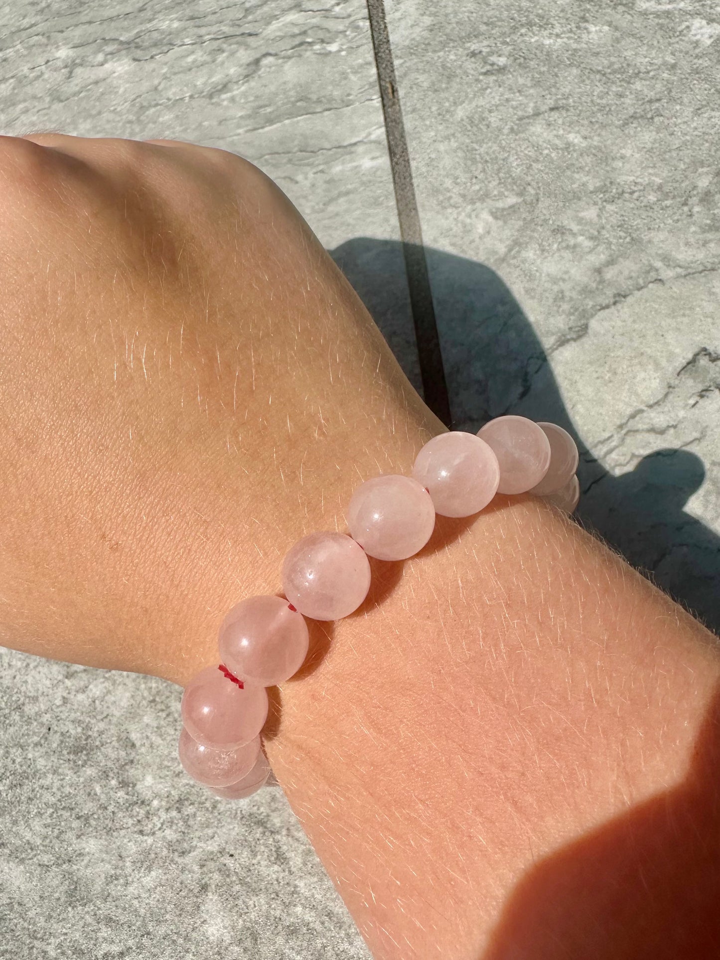 Rose Quarts Bracelet 12mm