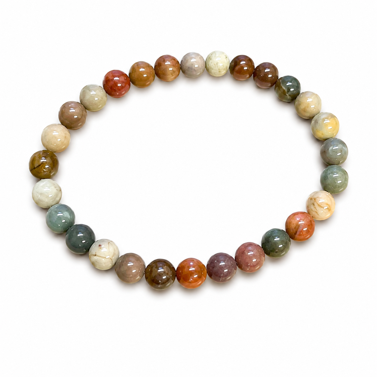 6 mm Polychrome Jasper Bracelets