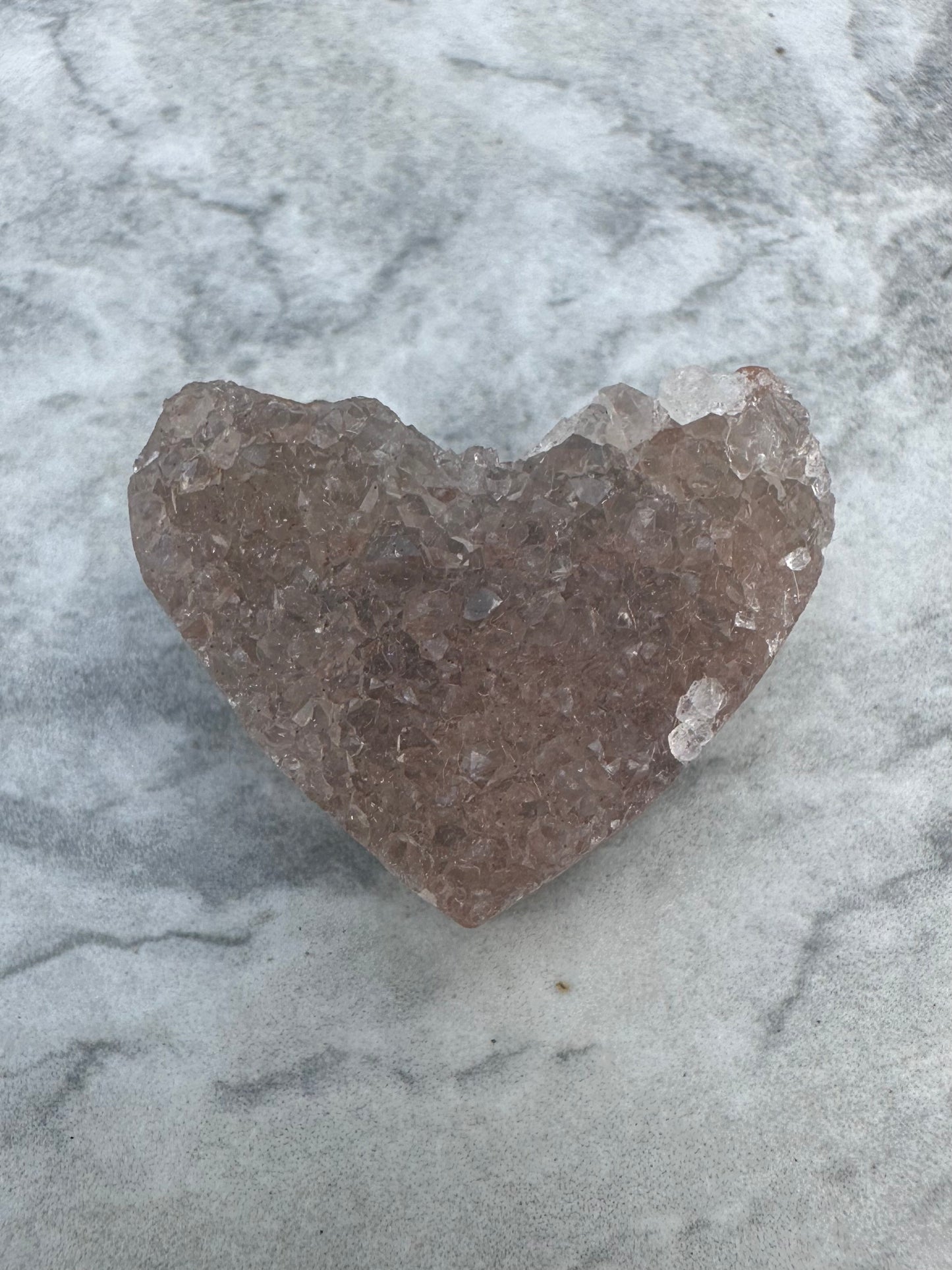 Amethyst hearts crystals