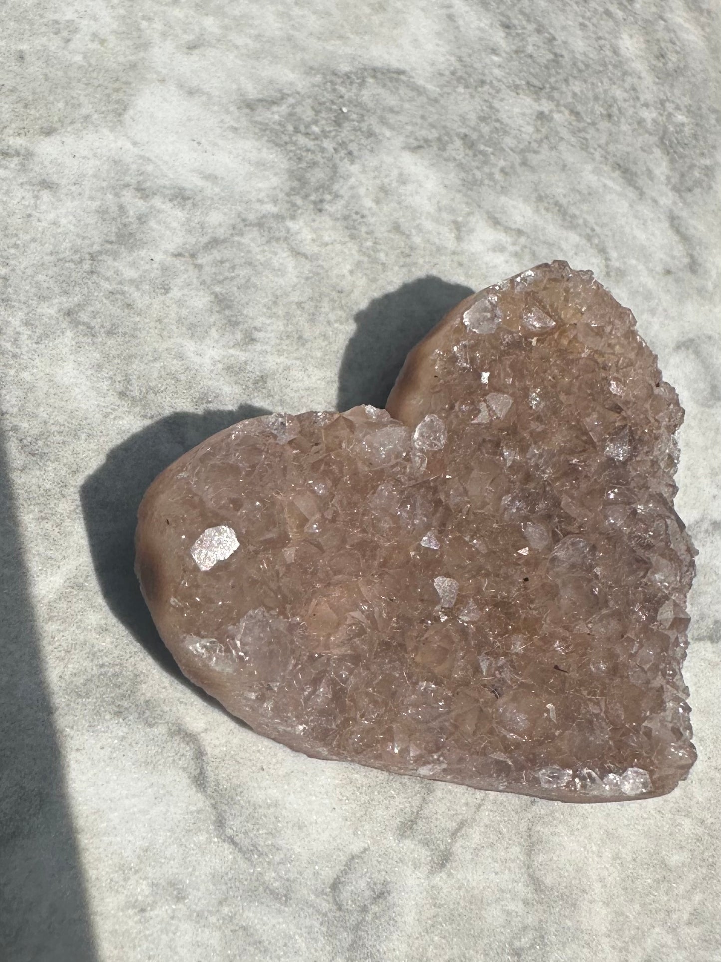 Amethyst hearts crystals