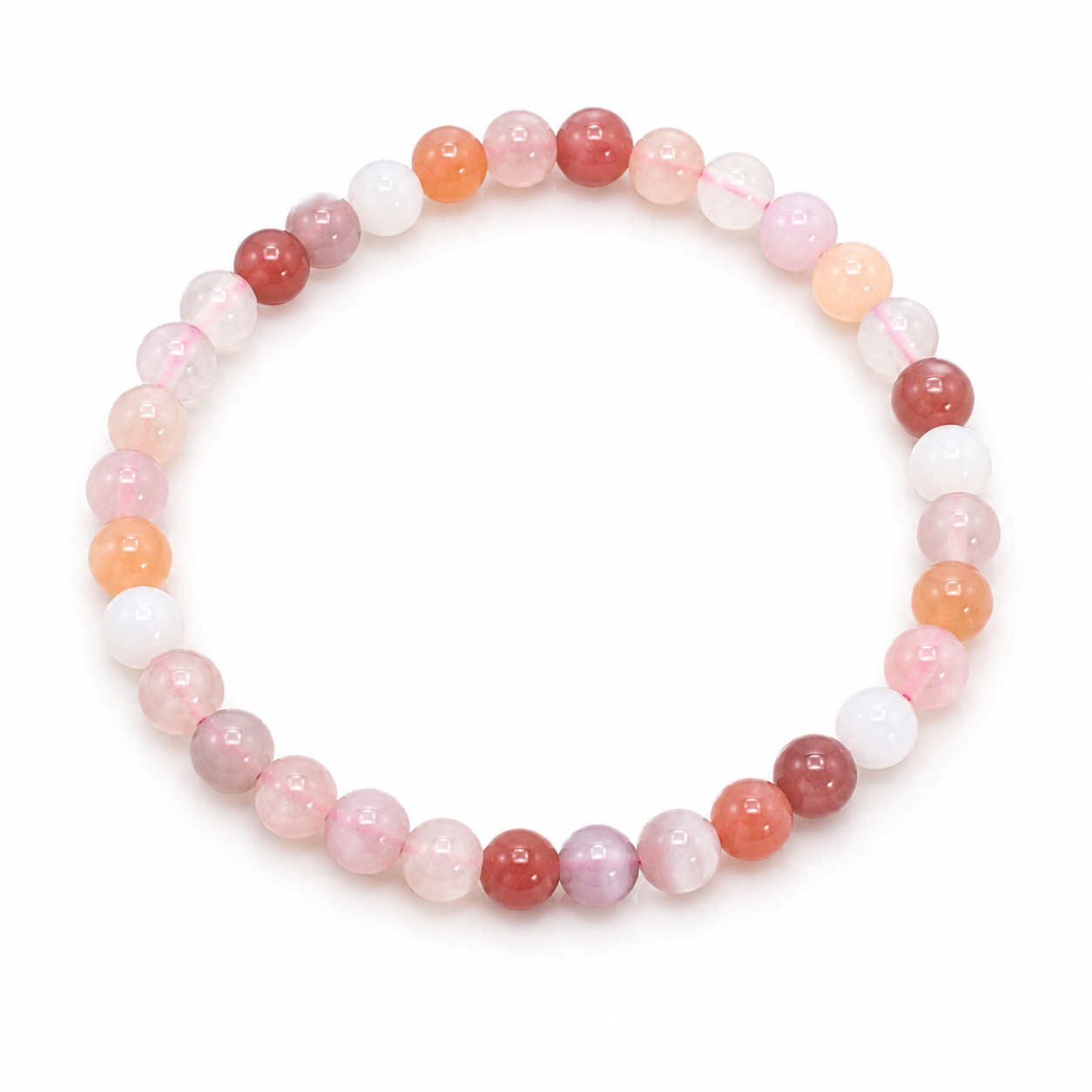 Apricot Agate 6mm Bracelet