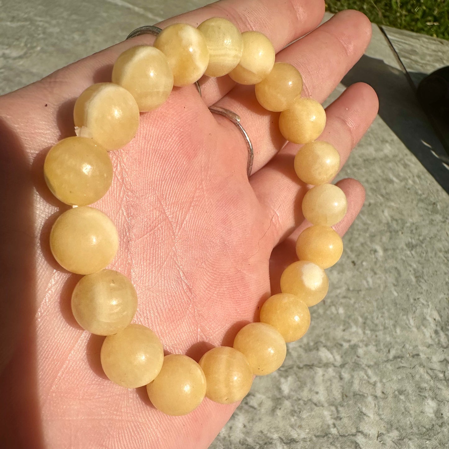 Orange Calcite Bracelet 10mm