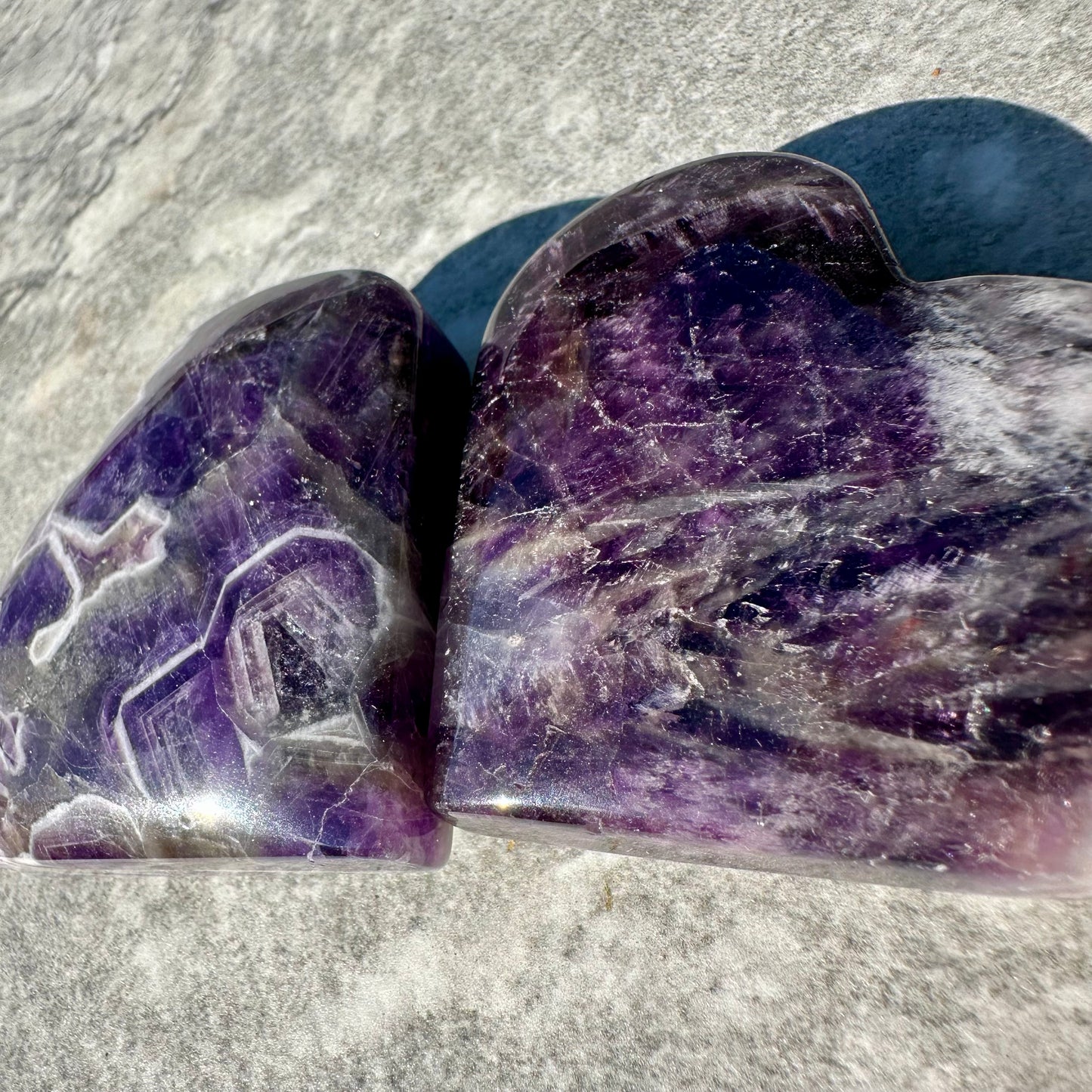 Dream Amethyst Hearts