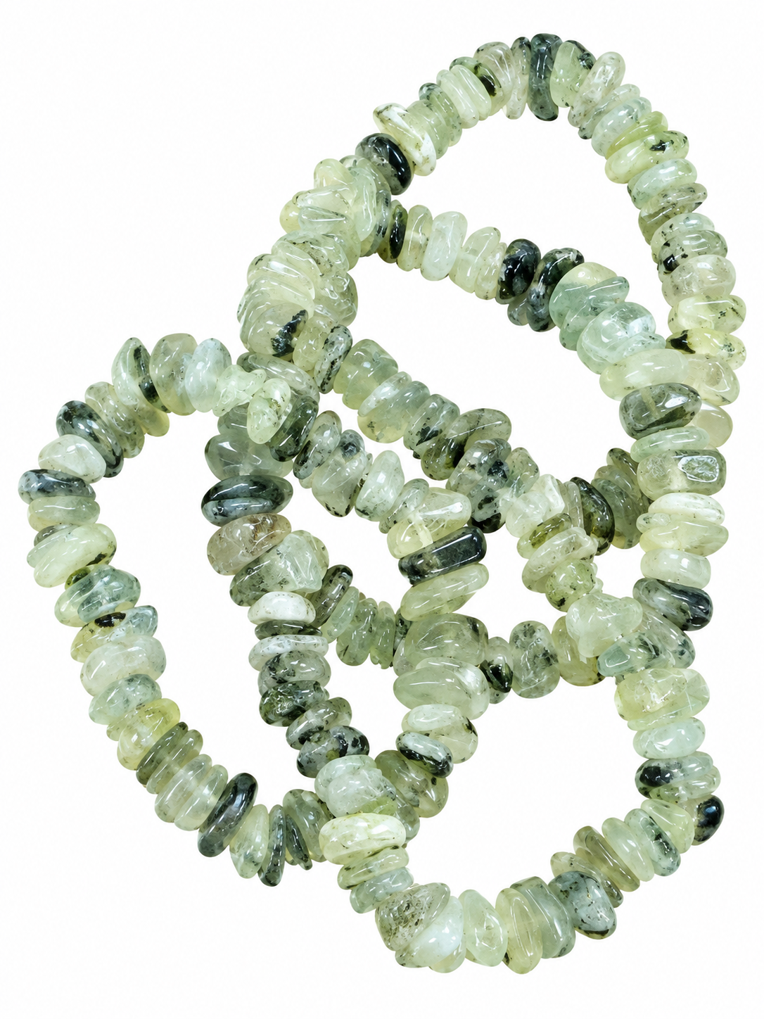 Prehnite 10 mm Chip Bracelet