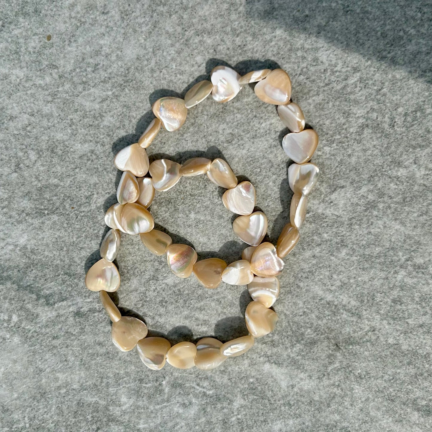 Gold Shell Heart Bracelet
