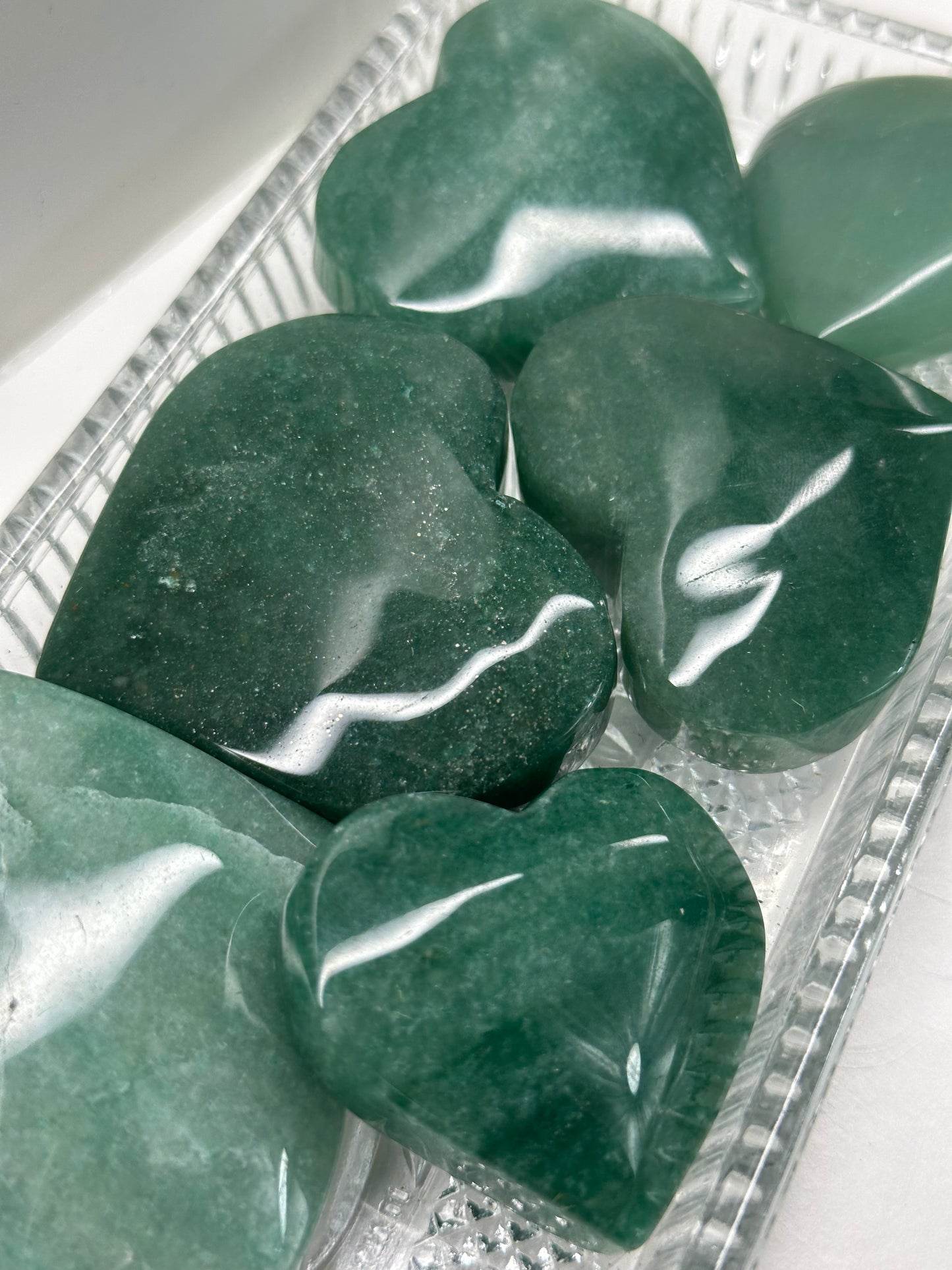 GreenAventurine Hearts