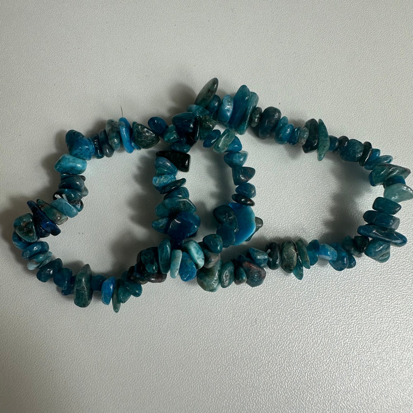 Blue Apatite Chipped Bracelets