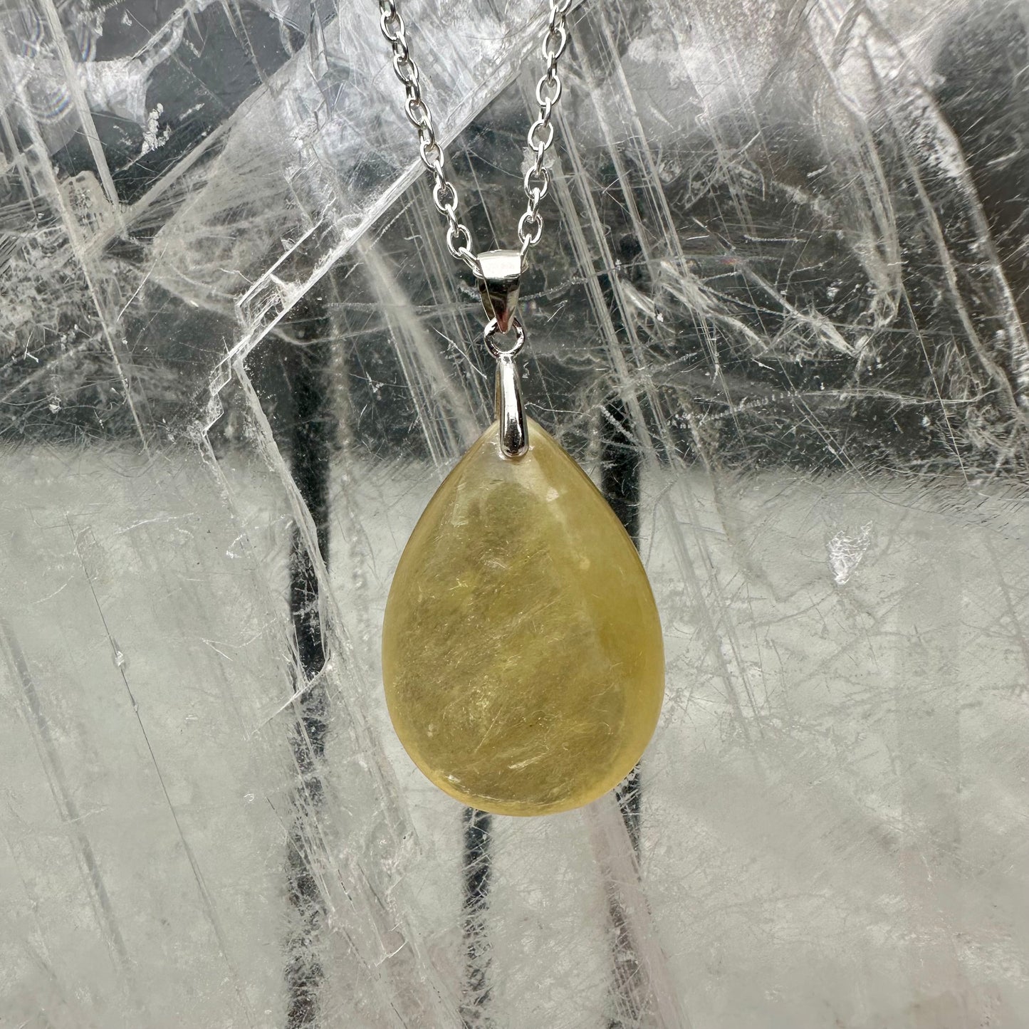Gold Mica Pendant