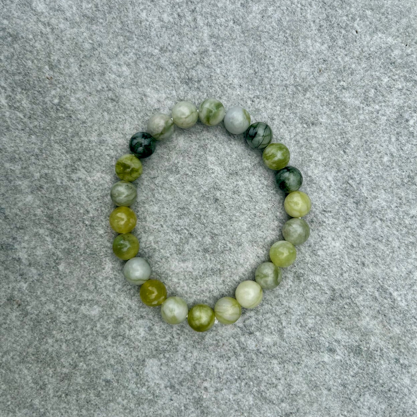 Mixed Jade Bracelet 6mm