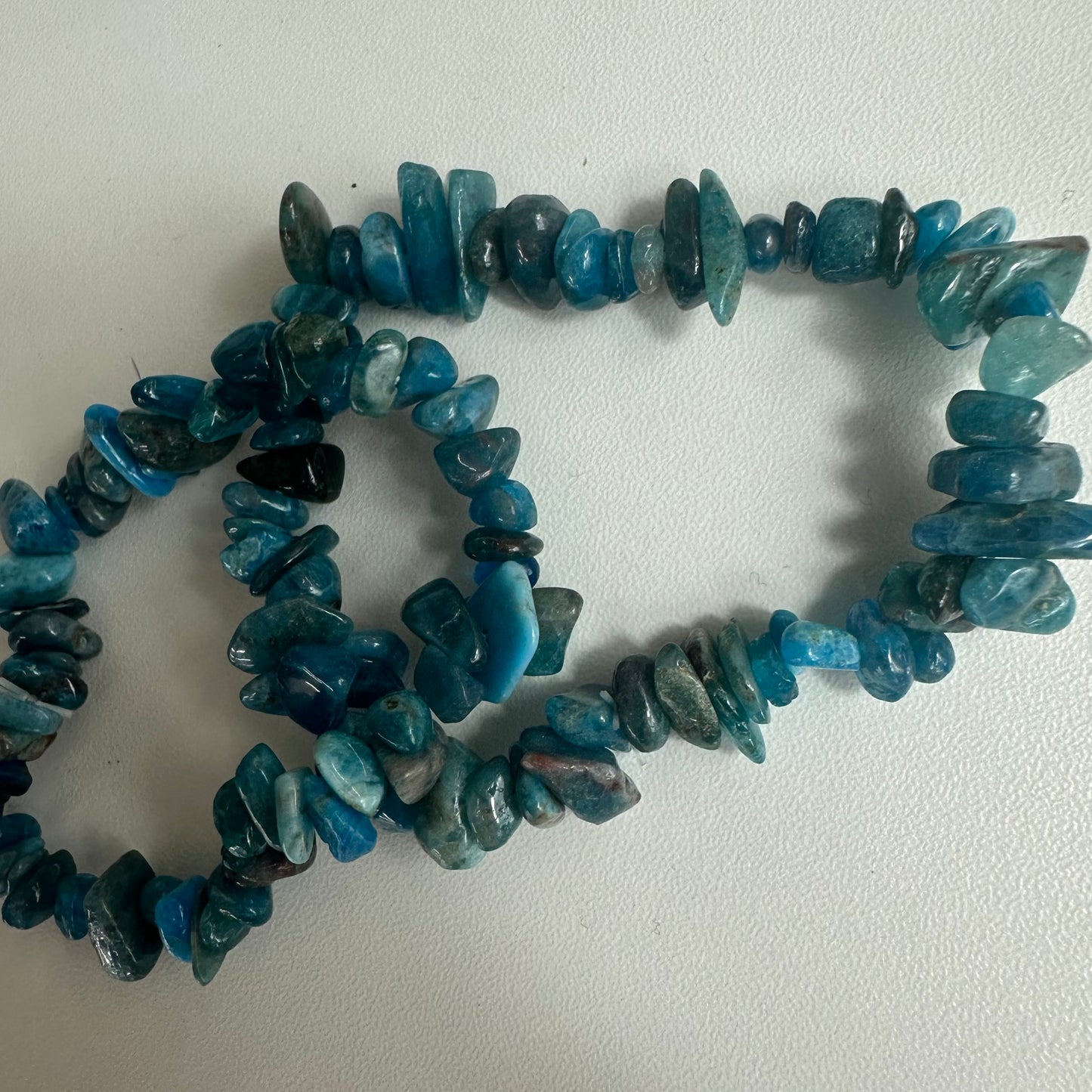 Blue Apatite Chipped Bracelets
