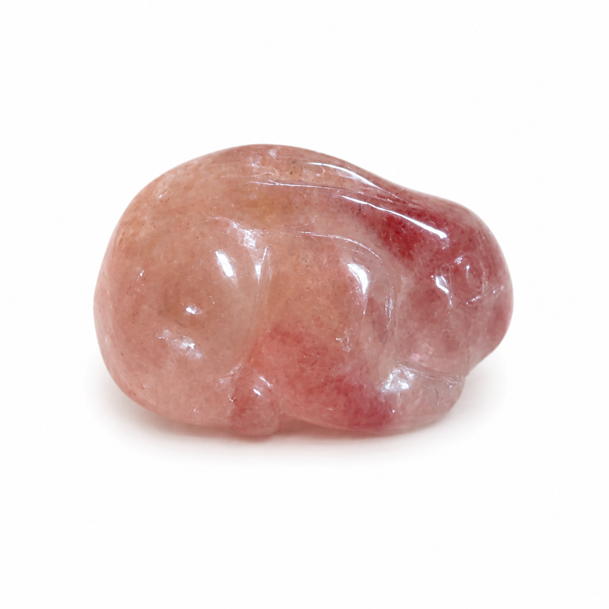 Mini Strawberry Quartz Carvings