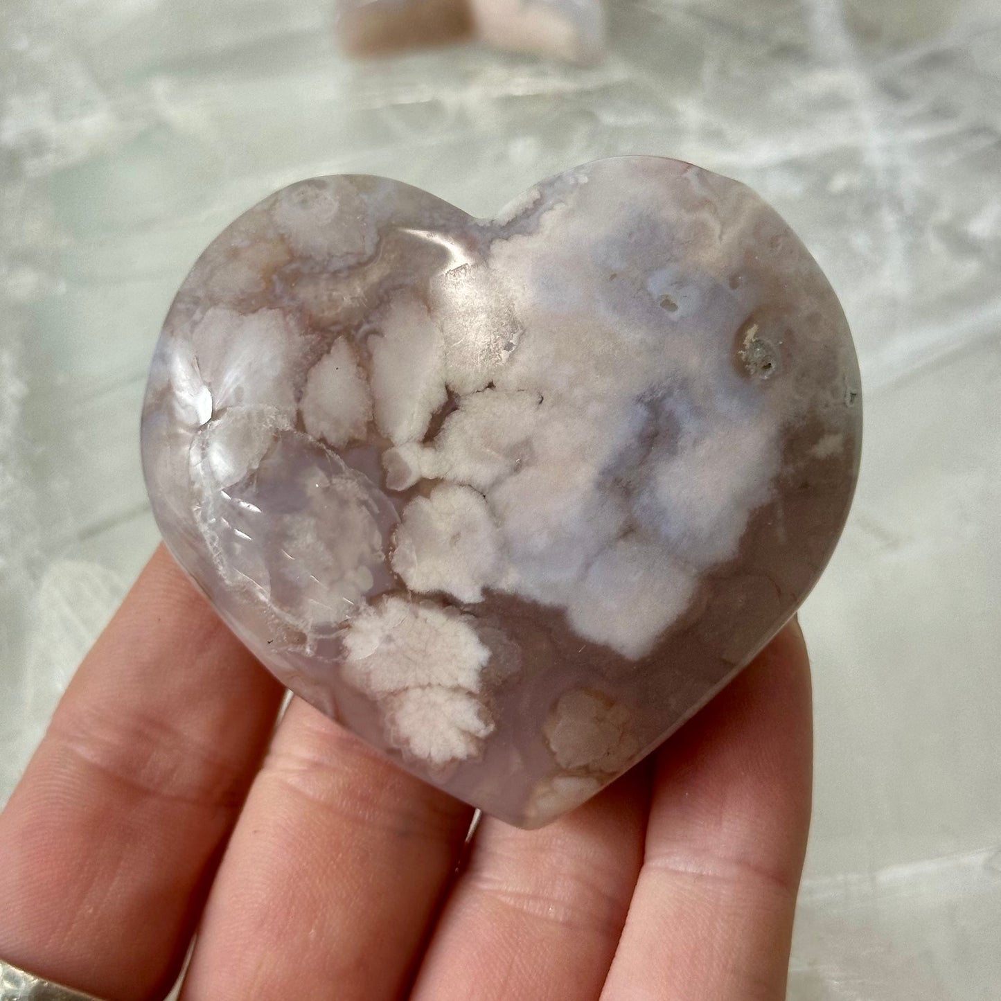 Flower Agate Stars & Hearts