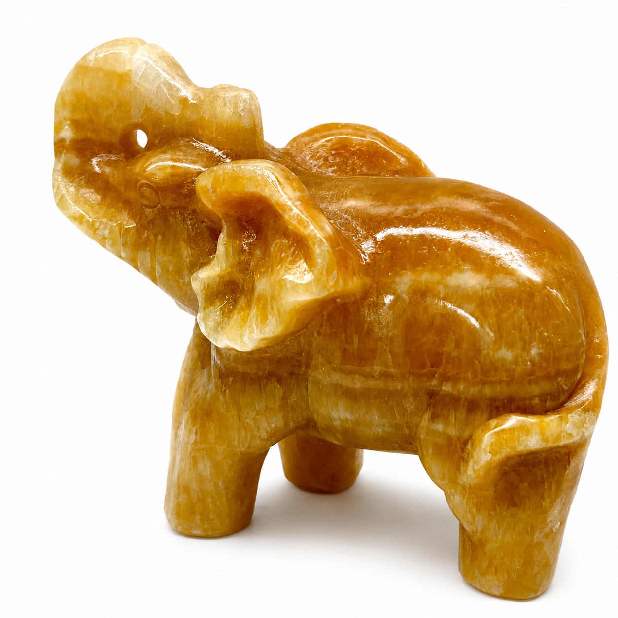 Orange Calcite Elephant