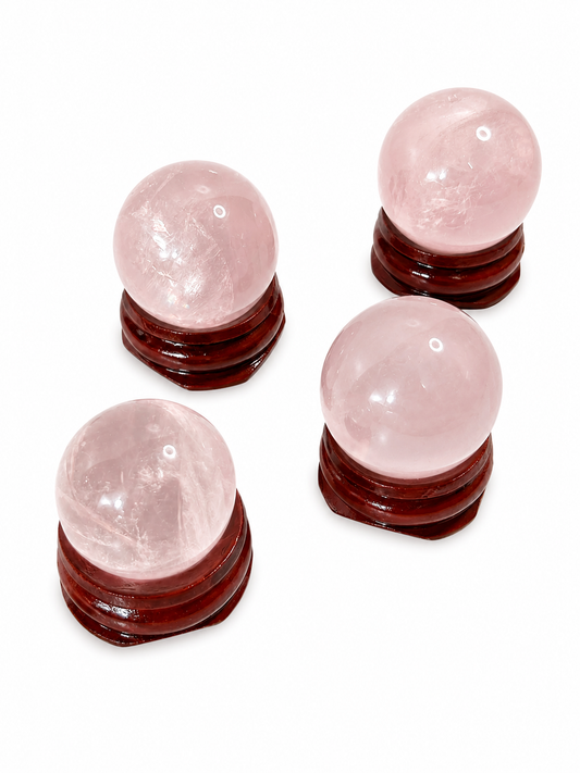 Star Rose Quartz Sphere
