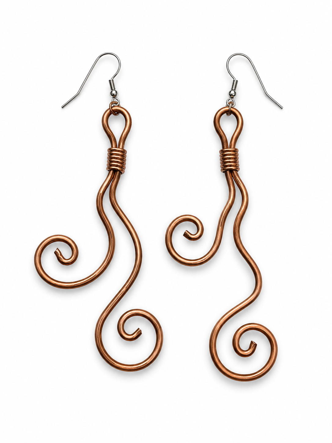 Copper Earrings Handmade