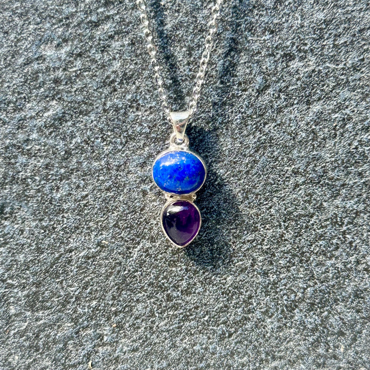 Lapis & Amethyst 925 Pendant