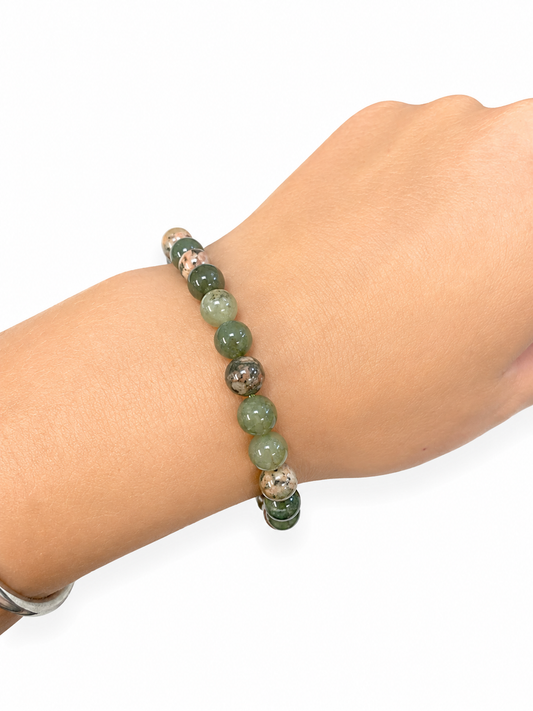 Sakura Agate 6 mm Bracelet