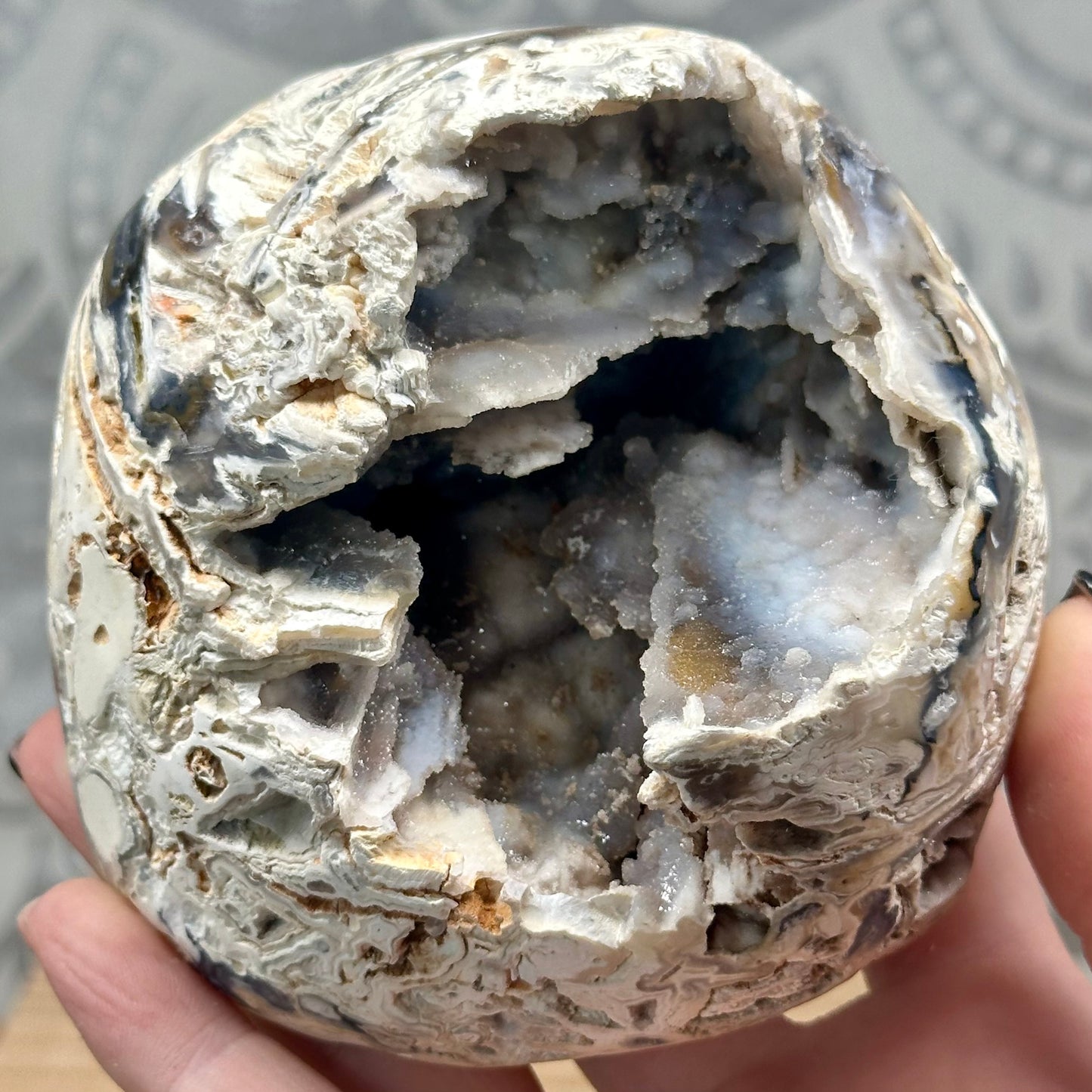 Agate Cave On Stand