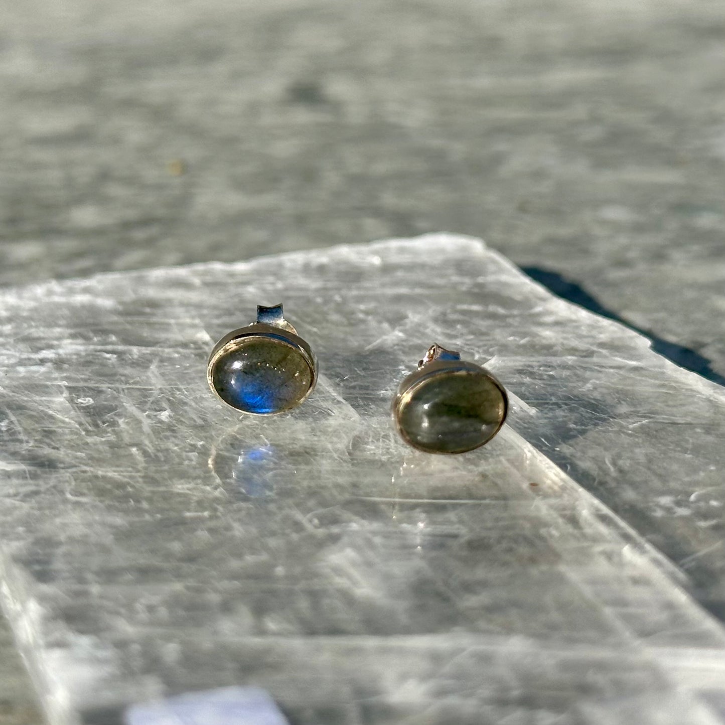 Labradorite 925 Earrings