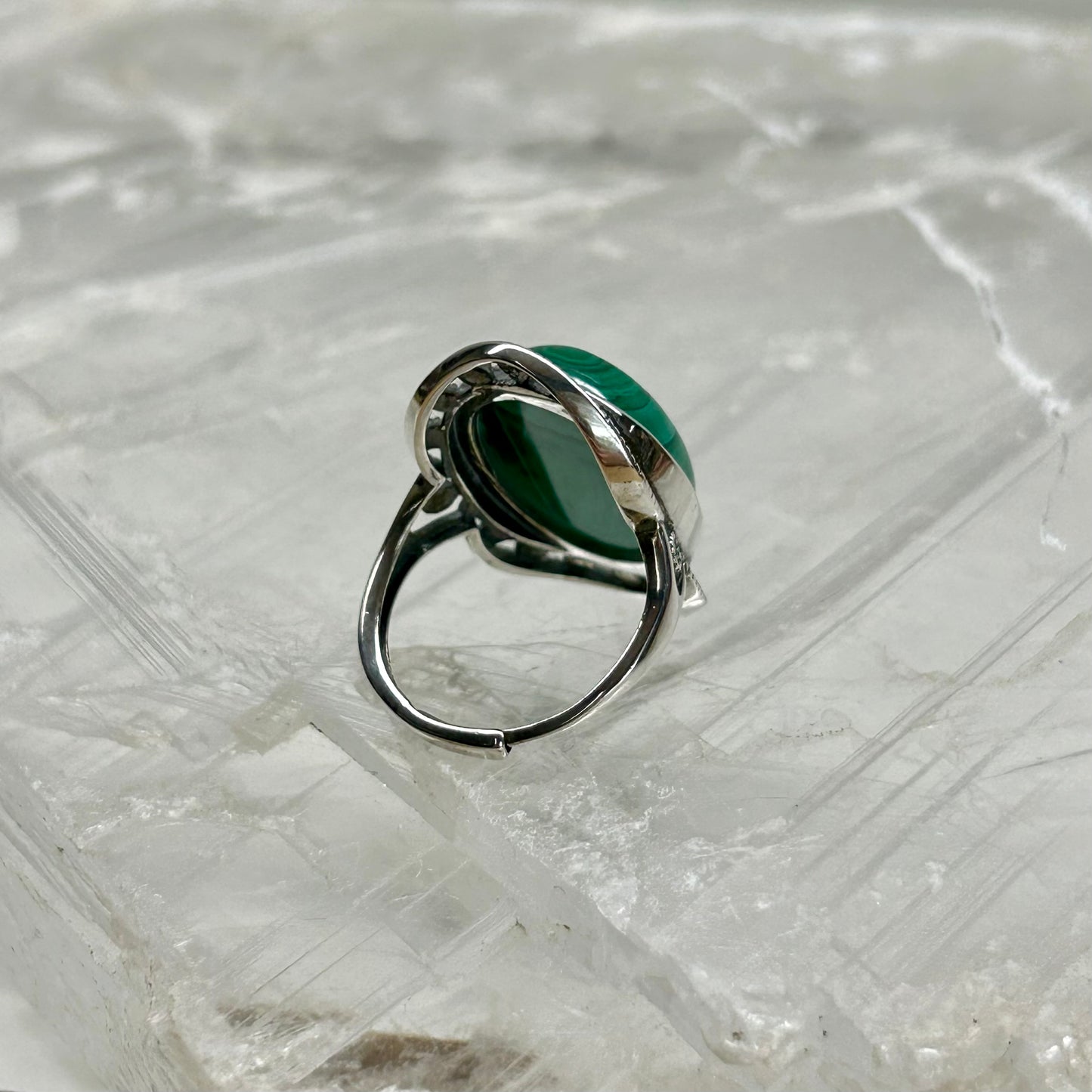Malachite Adjustable Ring