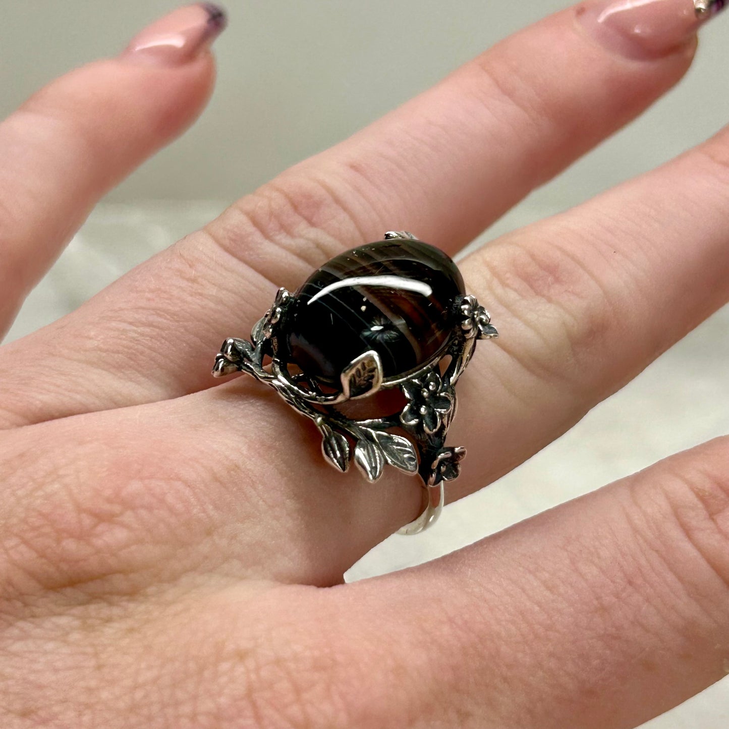 Agate Adjustable Ring