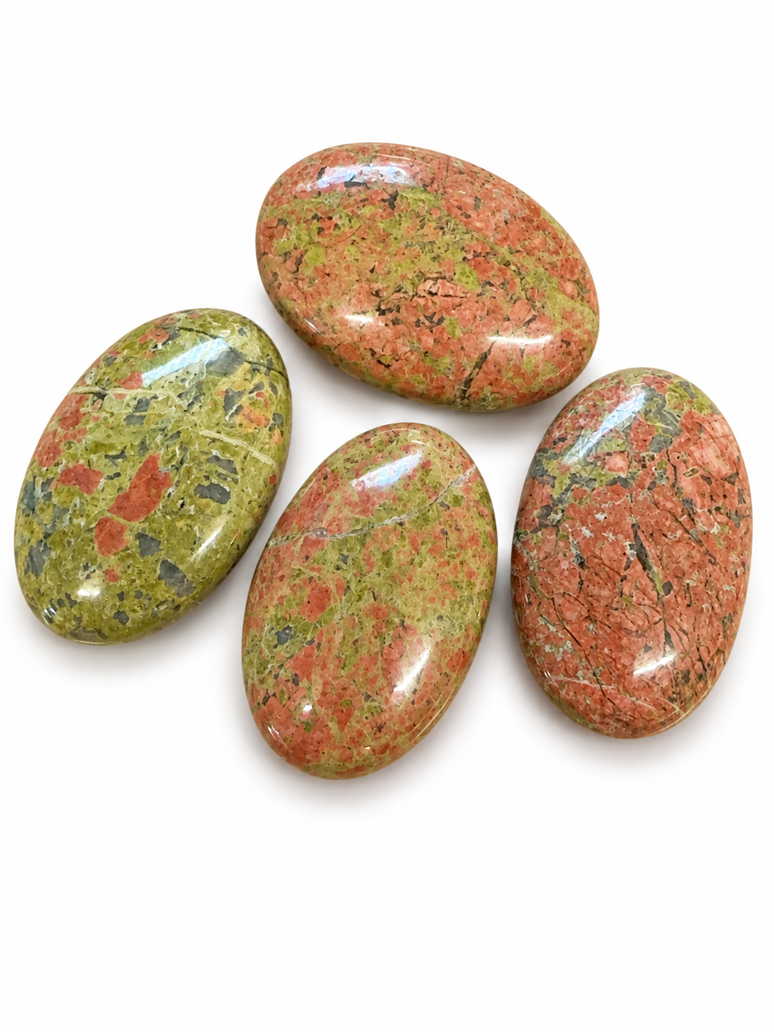 Unakite Palm Stones