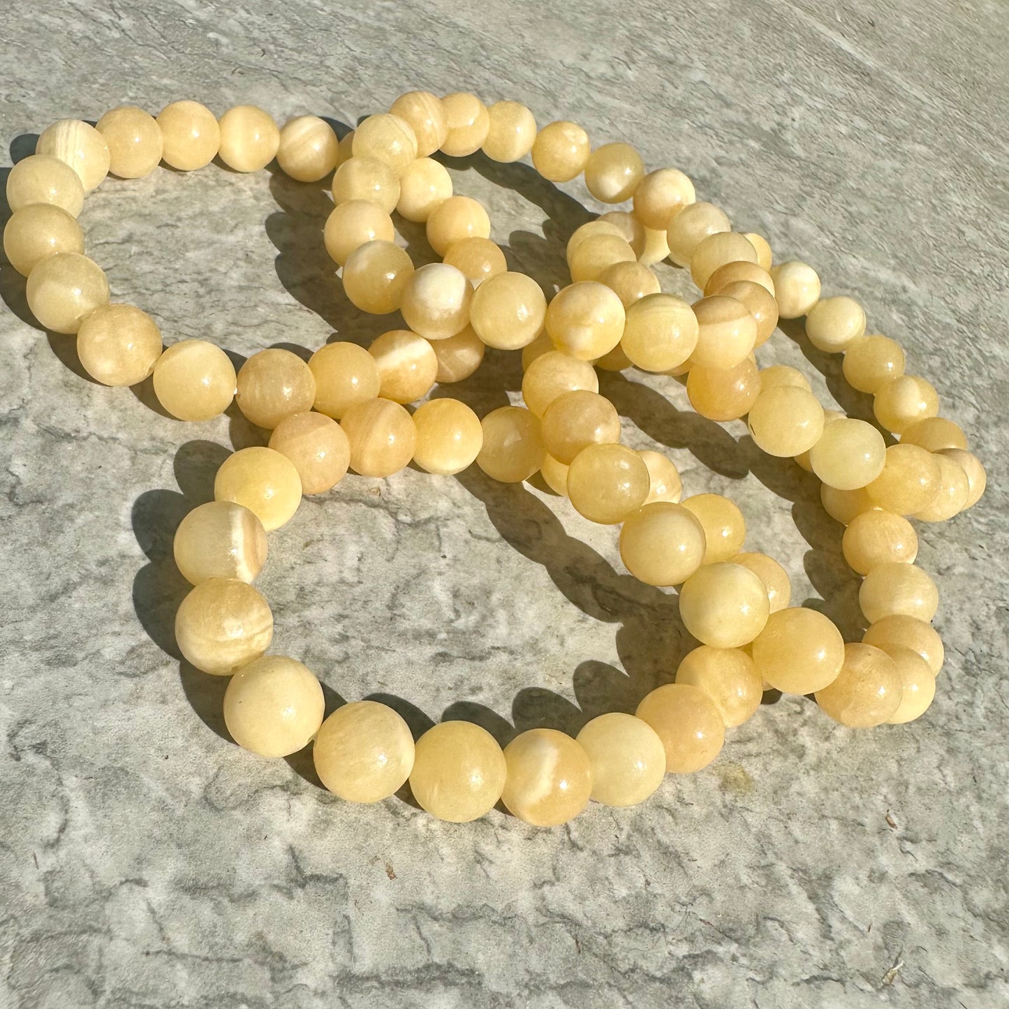 Orange Calcite Bracelet 10mm