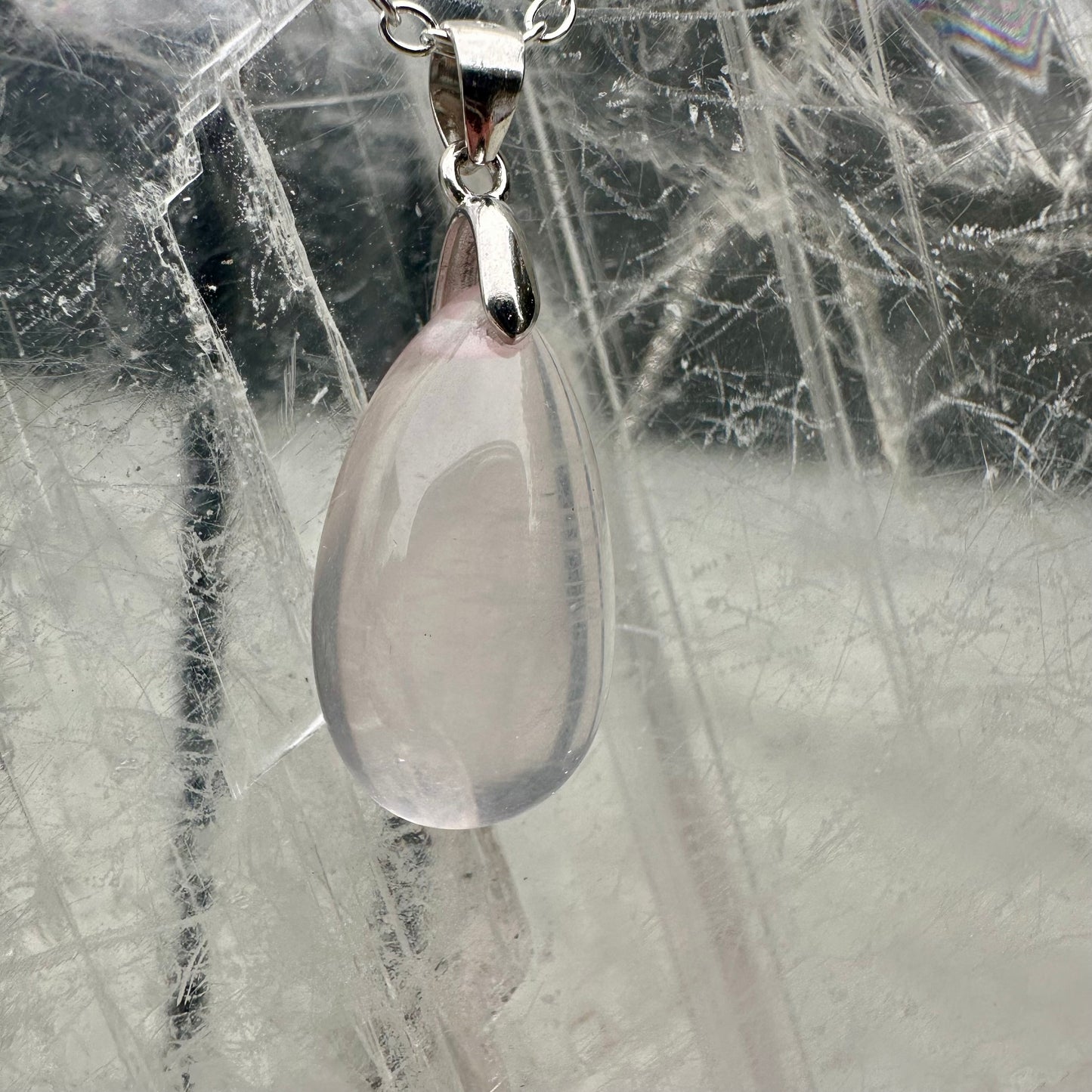 Star Rose Quartz Mini Pendants