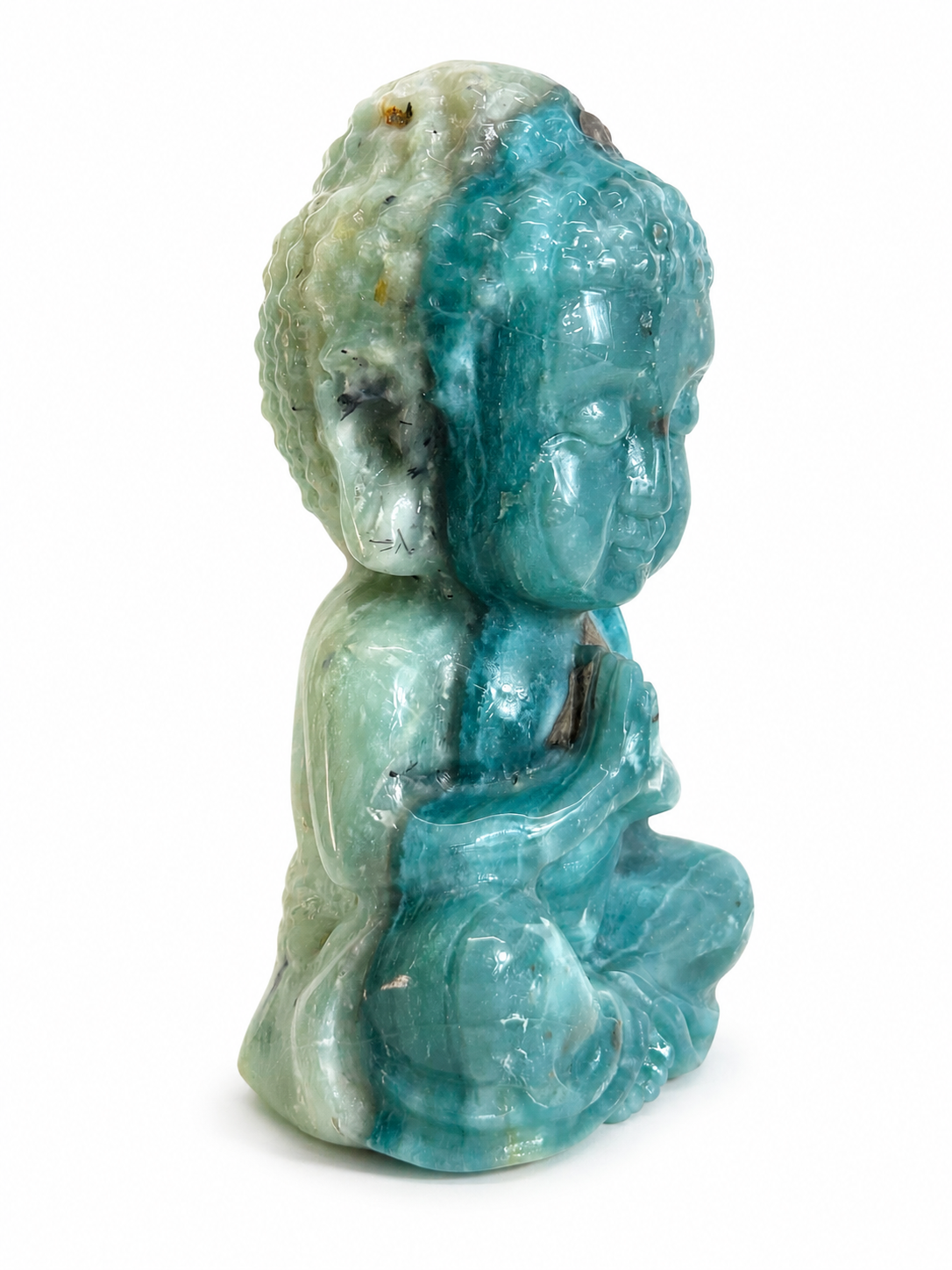 Amazonite Buddha Carving