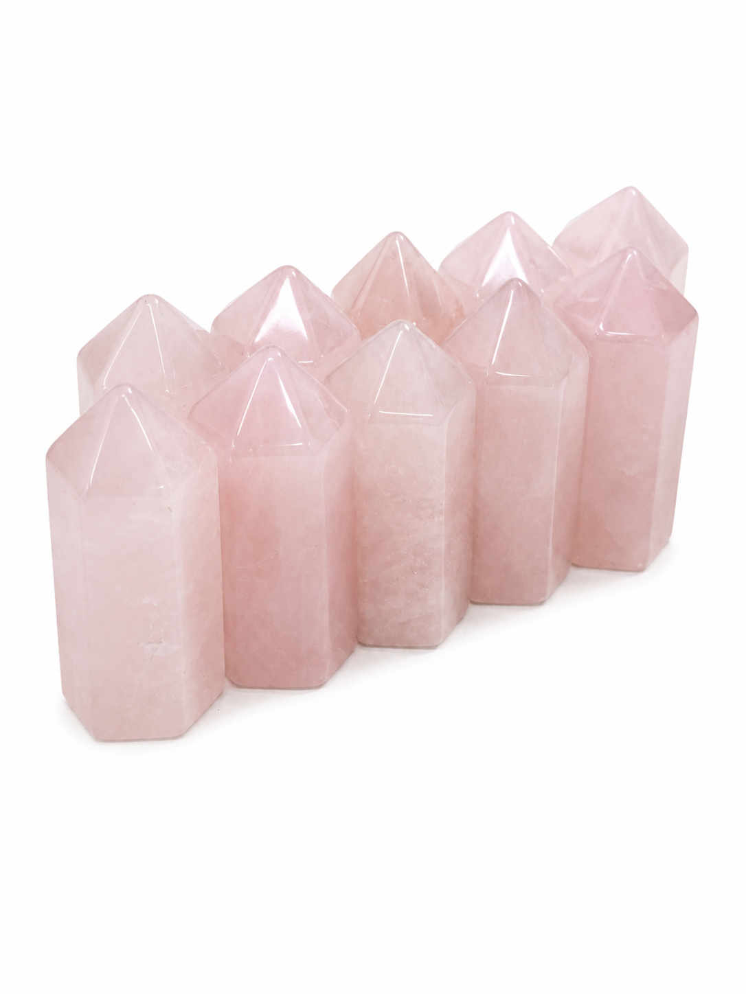 Mini Rose Quartz Towers