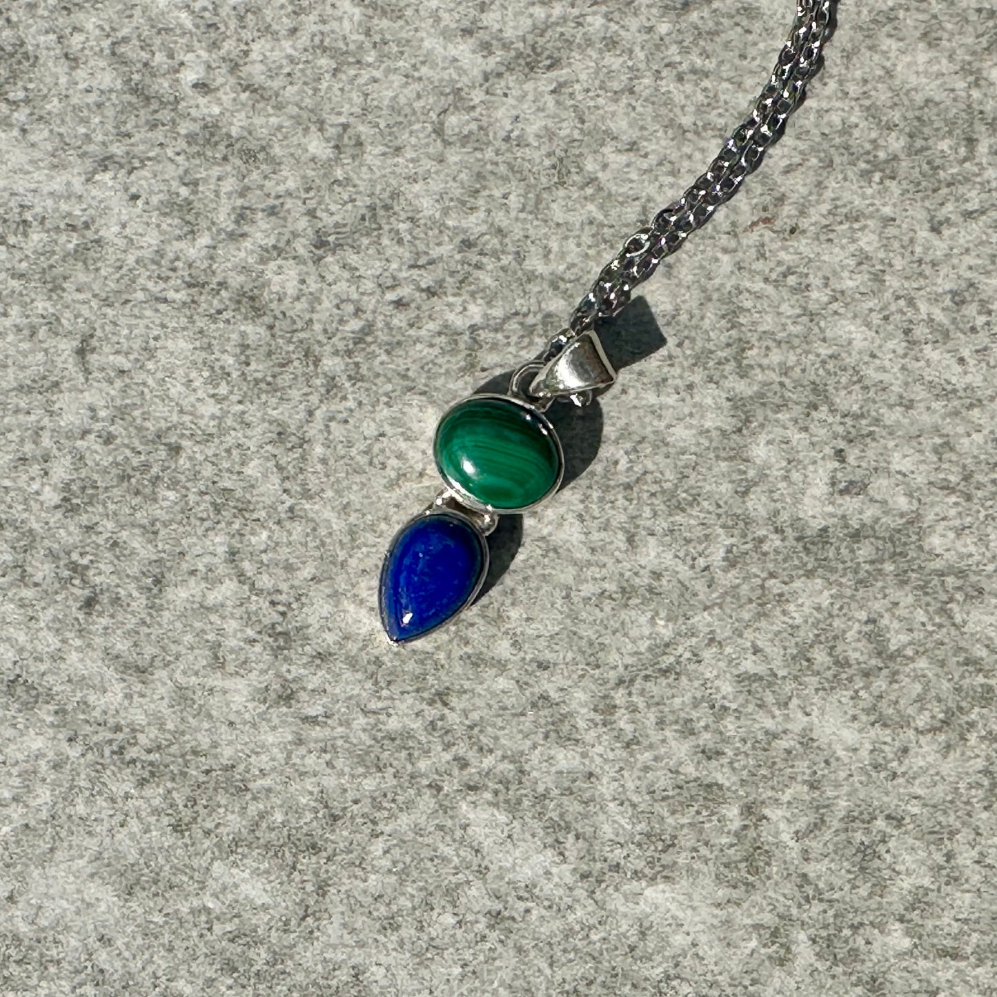 Malachite & Lapis 925 Pendnt