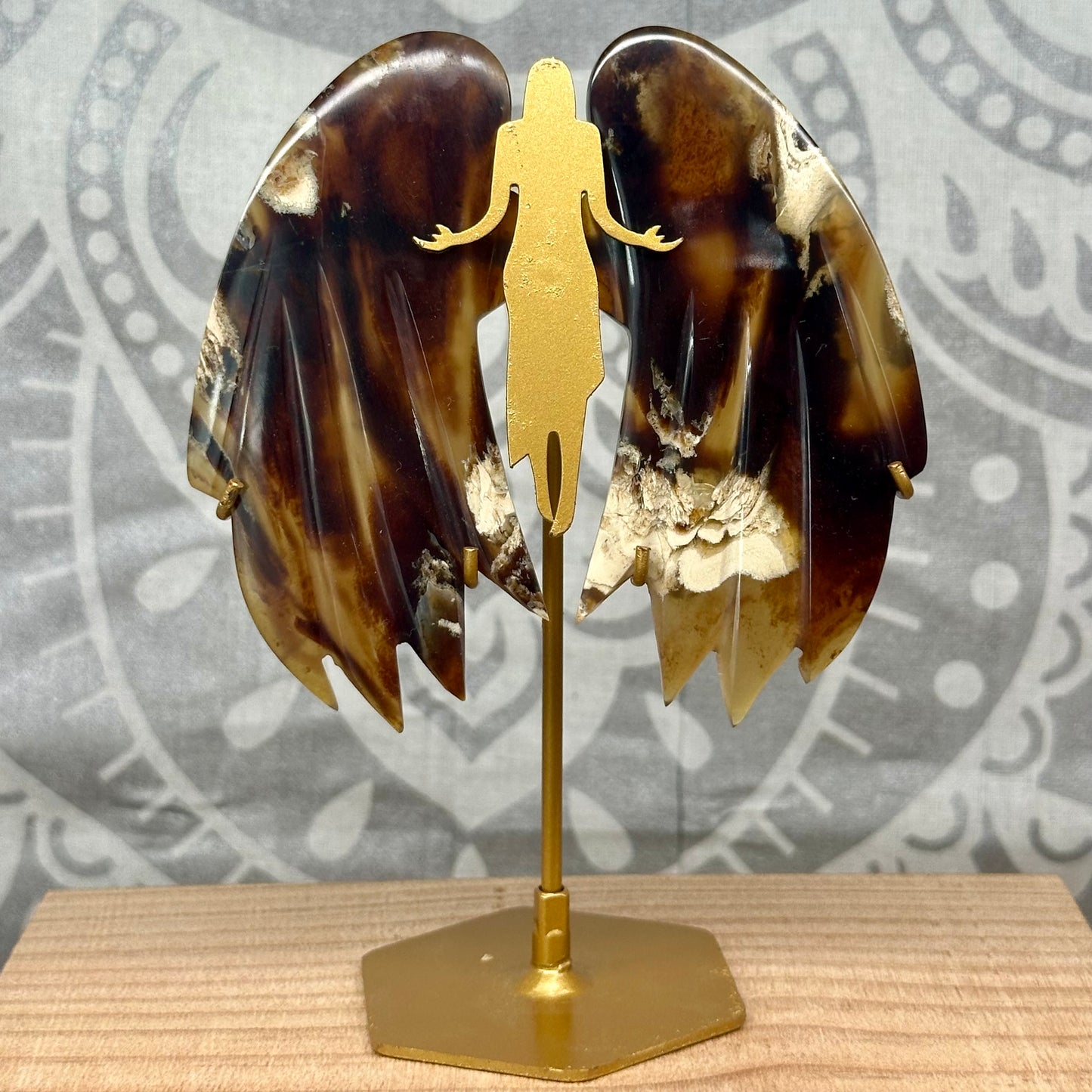 Amber Wings On Stand Style 2