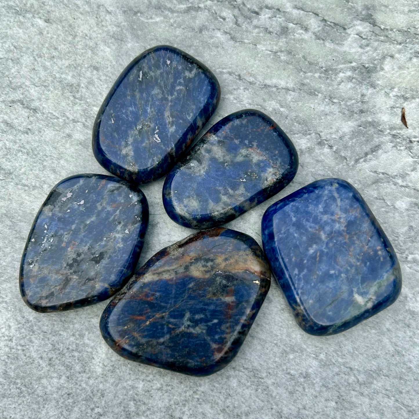 Lapis Palm Stones