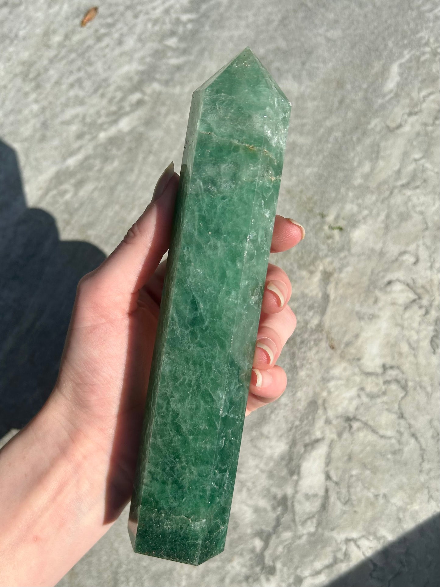 Green Fluorite Tower High grade