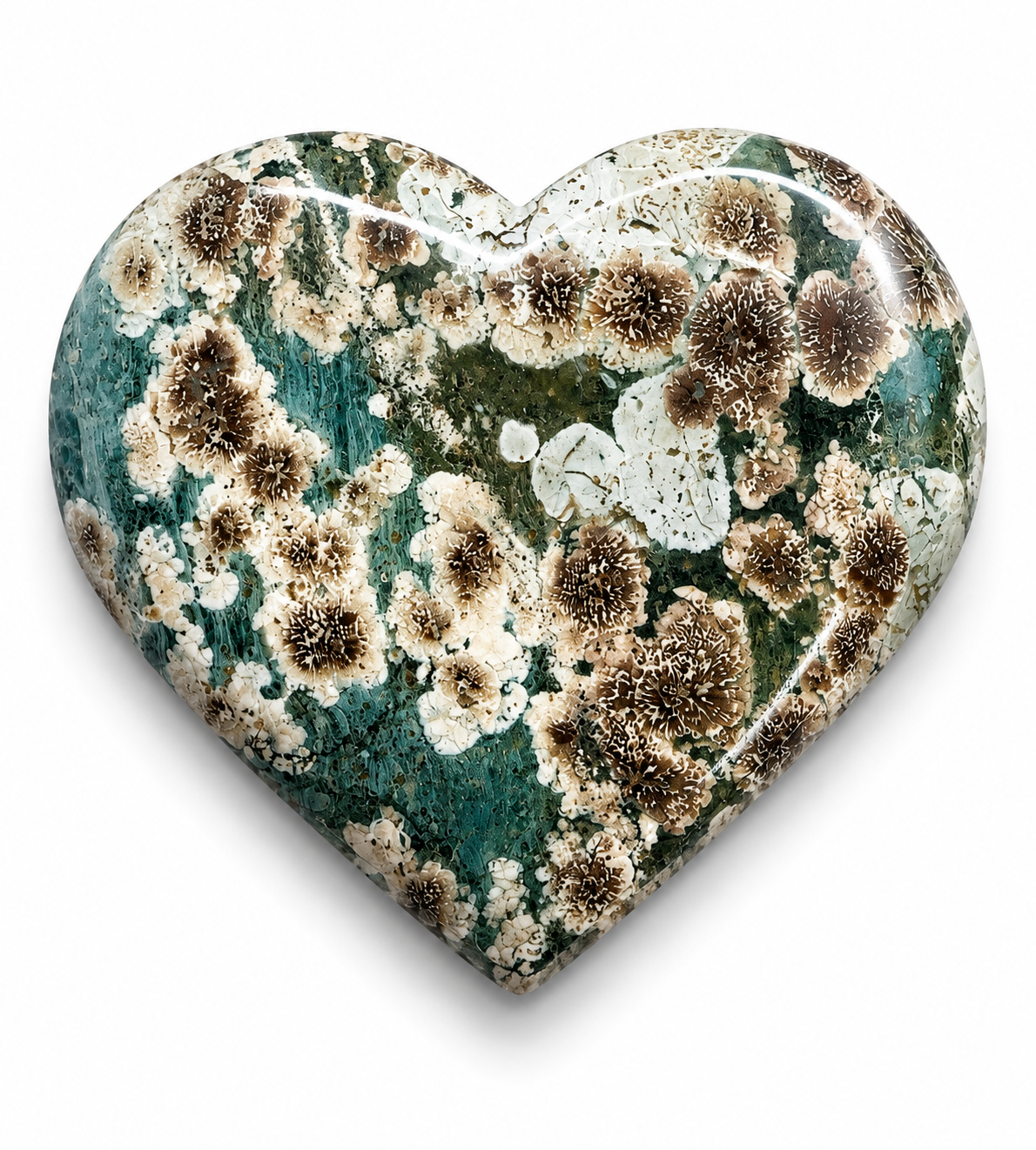 Sakura Agate Heart
