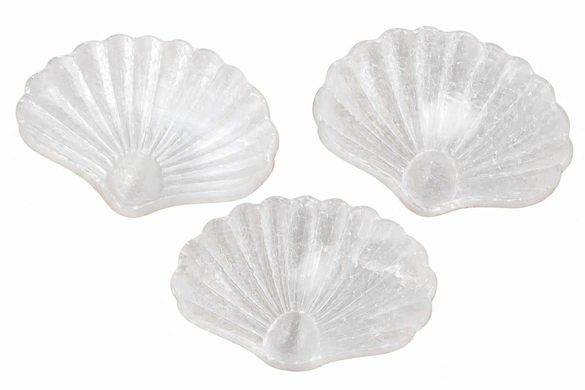 Selenite Shell Carving