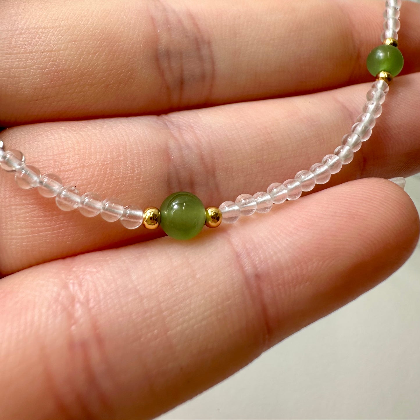 Jade And Quartz Bedded