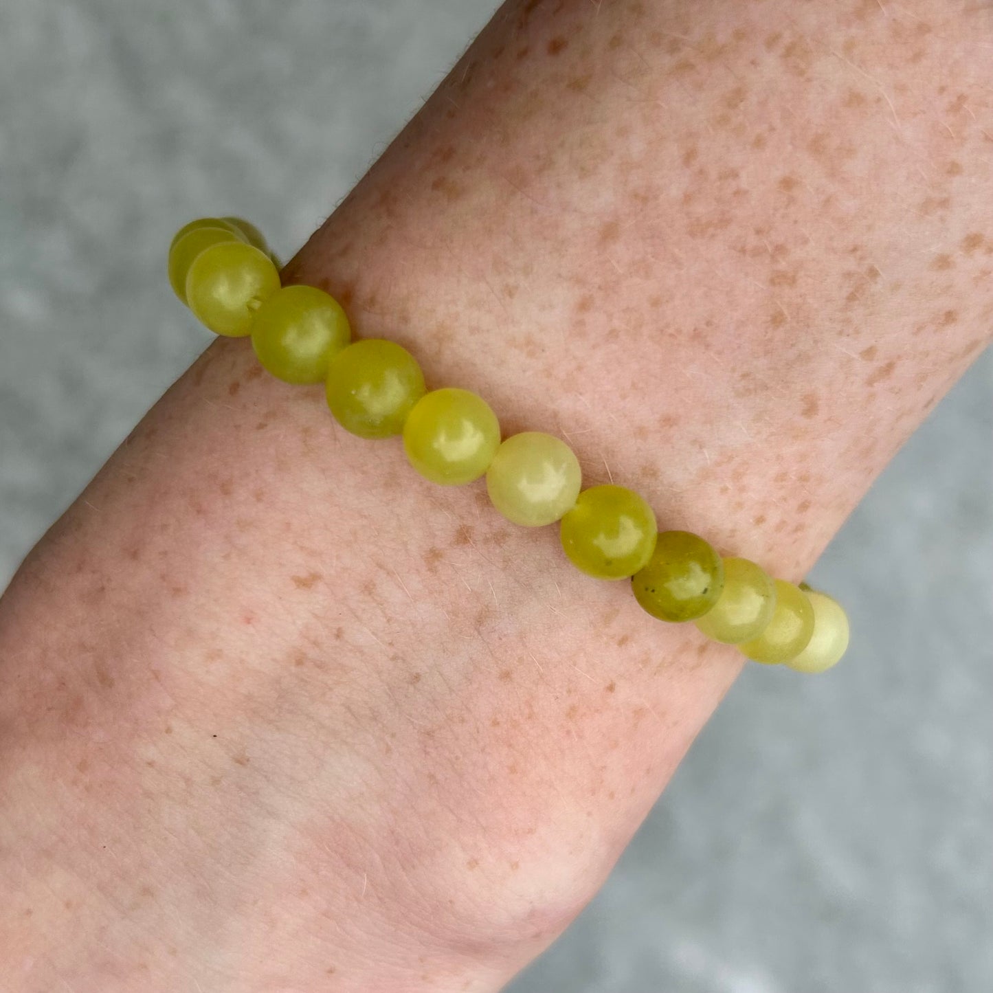 Lemon Jade Bracelets 6mm