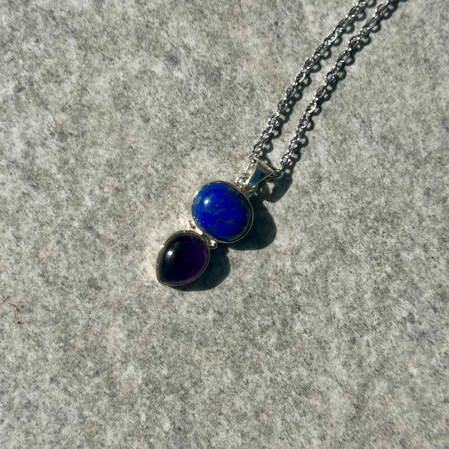 Lapis & Amethyst 925 Pendant