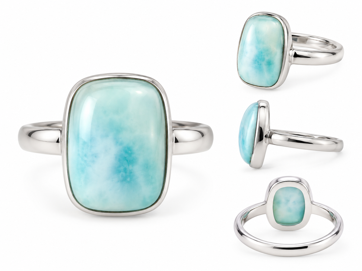 Larimar Rectangle Ring