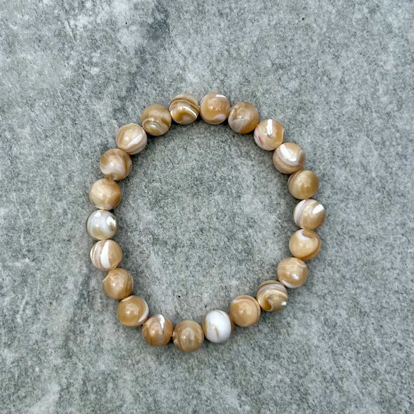 Gold Shell Bracelets 10mm