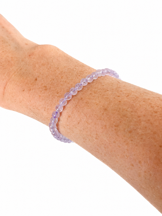Lavender Amethyst 4 mm Bracelet